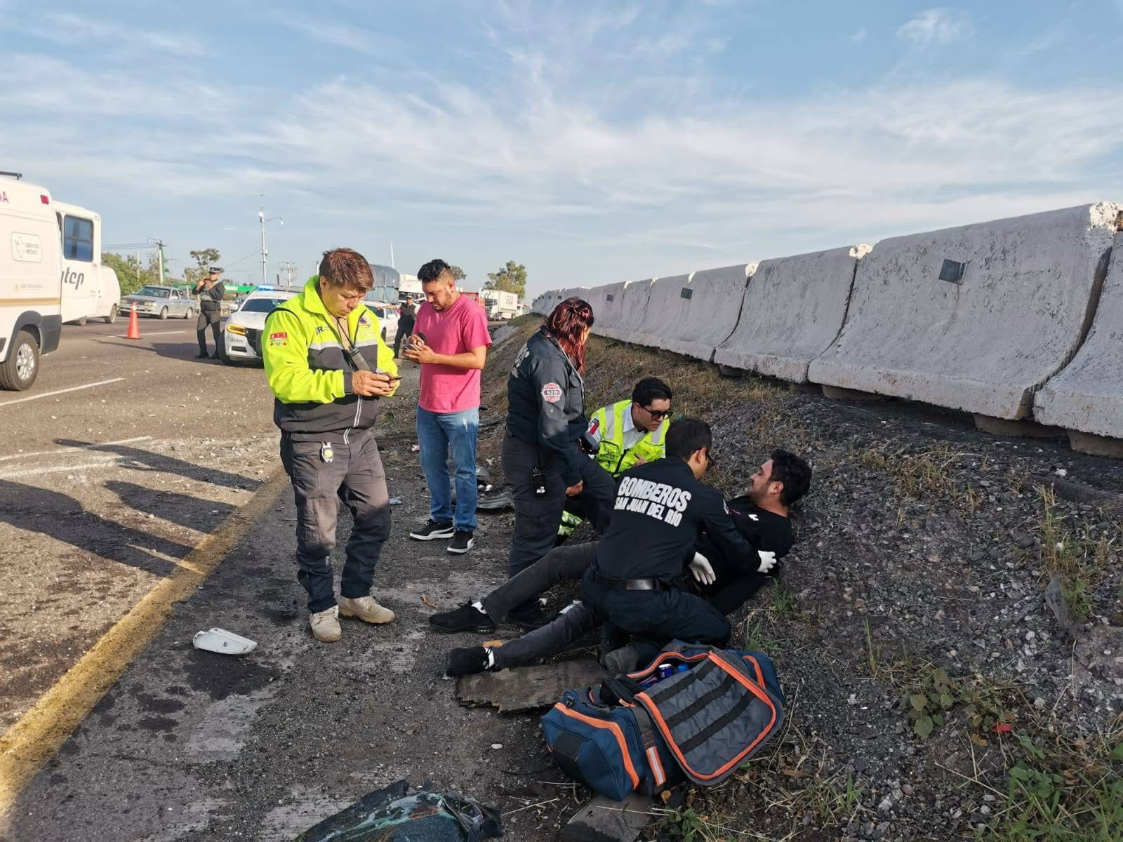 Accidente en la carretera 57 provoca afectaciones viales