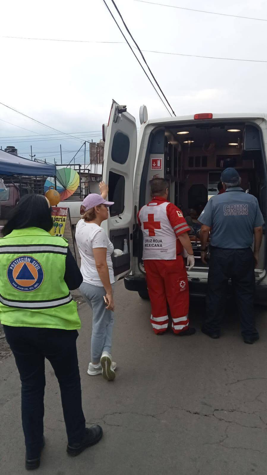 Pasajero de transporte público se puso mal y fue antendido de manera oportuna