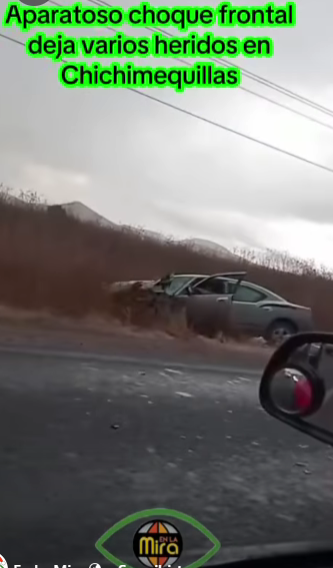 Aparatoso choque frontal deja varios heridos en Chichimequillas