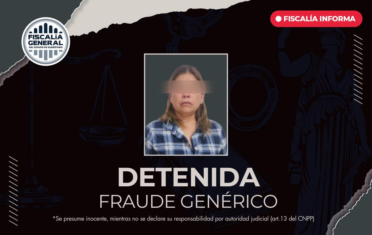 Detenida por fraude relacionado con programas de vivienda en Landa de Matamoros.