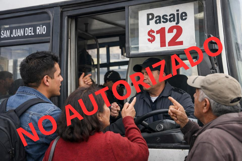 Sin aviso ni permiso: sube el pasaje en camiones de San Juan del Río